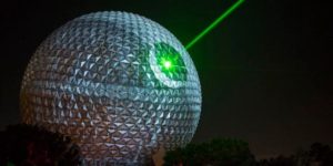 Spaceship Earth at Epcot in Walt Disney World was turned into the Death Star