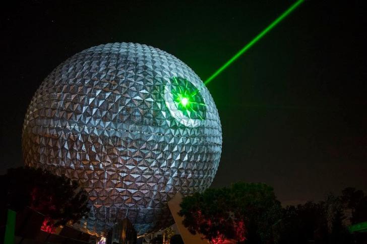 Spaceship Earth at Epcot in Walt Disney World was turned into the Death Star