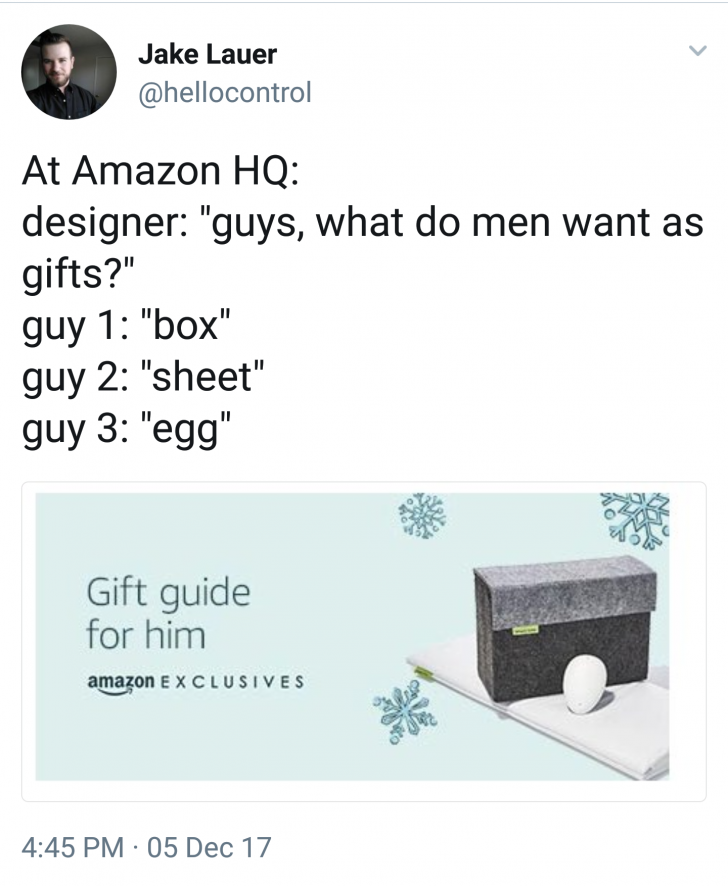 Gift guide for who exactly?