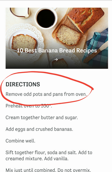 This banana bread recipe gets me.