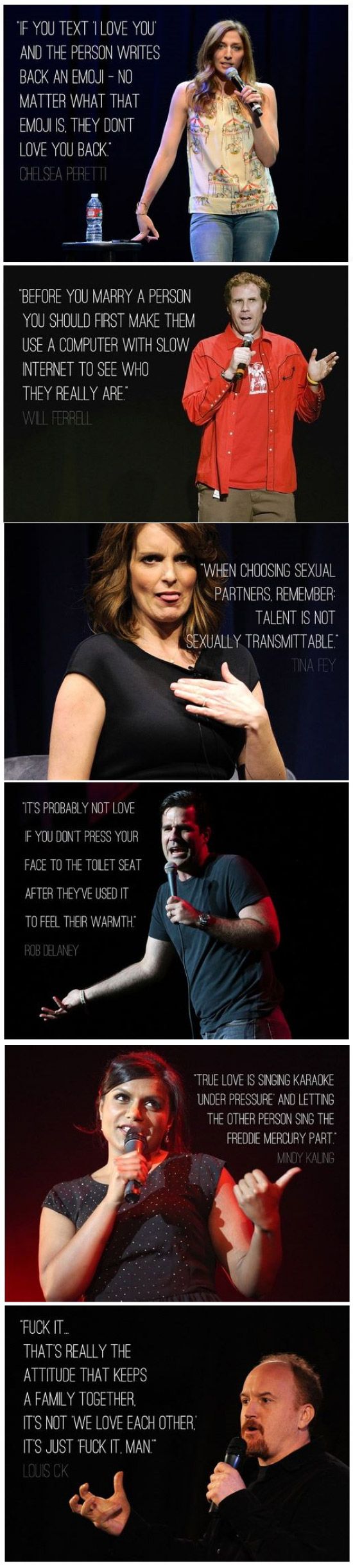 Famous comedians on relationships