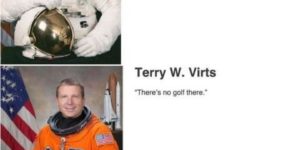 Astronauts describing space