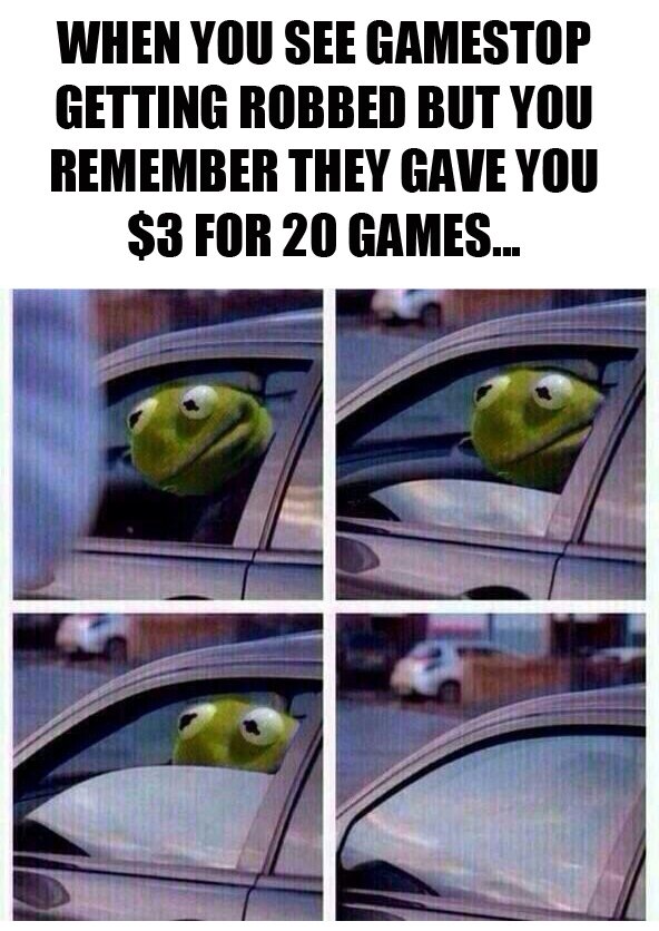 Gamestop? No officer, I didn't see anything