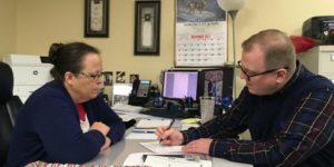 Two years ago, Kim Davis denied David Ermold a marriage license because he was gay. Today, she had to watch as he signed up to run against her.