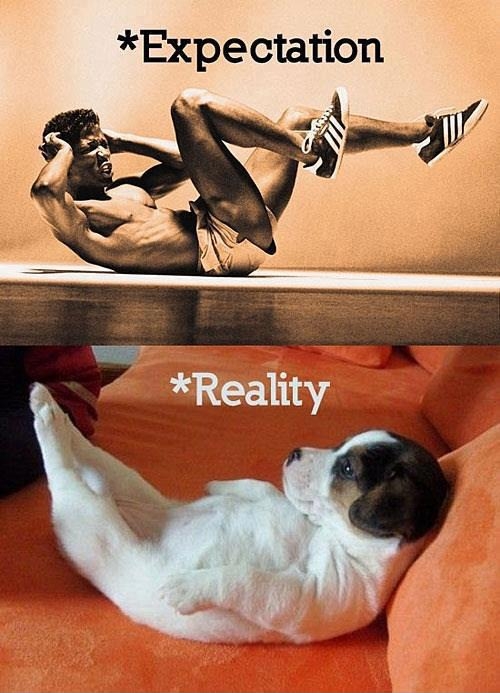 The reality of exercising