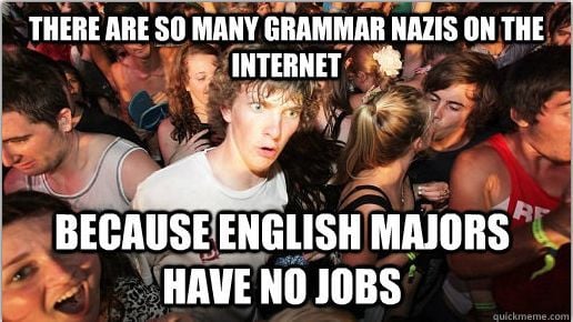 Poor English Majors...