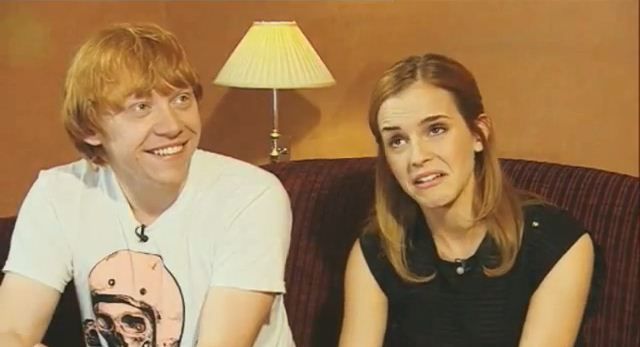 Emma and Rupert, how was it sharing an on screen kiss?