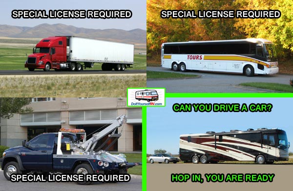 Should Big RV's Require a Special License?