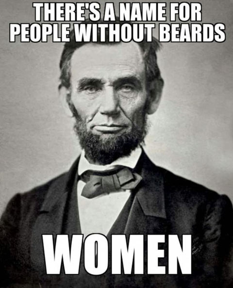 There's a name for people without beards...