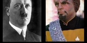 If Hitler and Lieutenant Worf kissed.