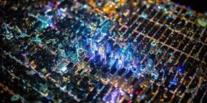 NY at night looks like motherboard