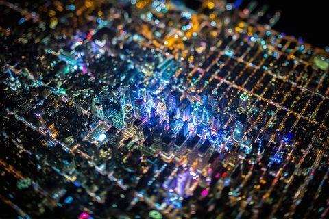 NY at night looks like motherboard