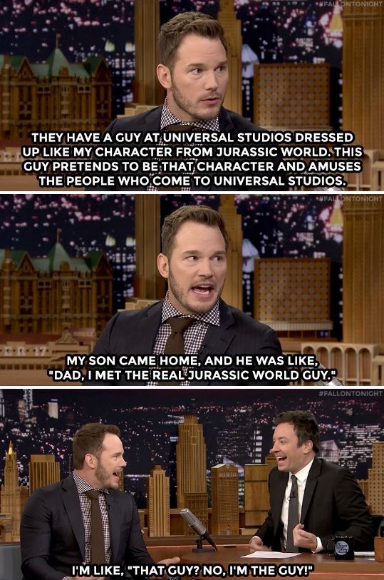 And then Jimmy threw his head back in a gigantic fit of laughter!