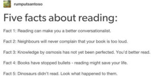 100% accurate truths about reading