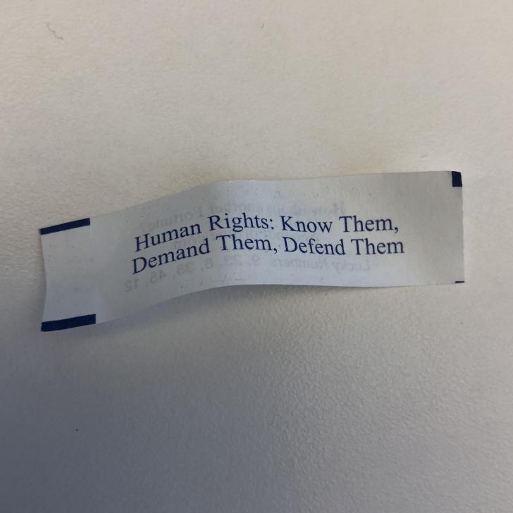 My fortune cookie got real.