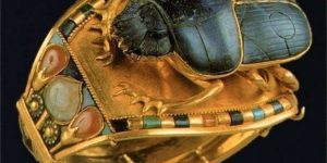 A Scarab Bracelet from the tomb of Tutankhamun