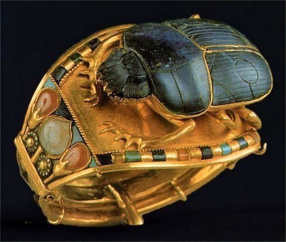 A Scarab Bracelet from the tomb of Tutankhamun
