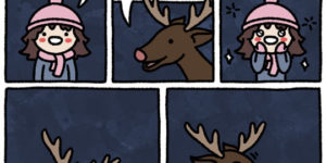How do reindeer fly?