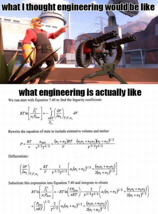What I thought engineering would be like...
