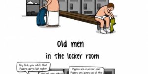 Freaking locker rooms…