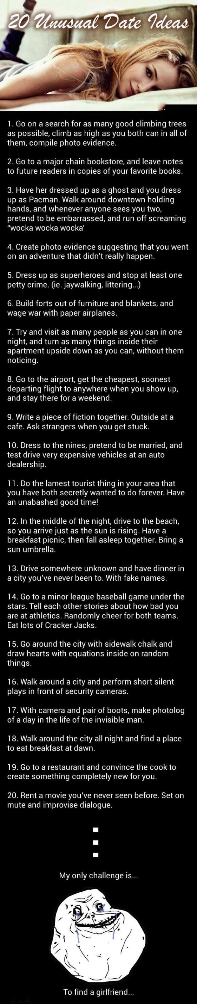 20 Unusual But Awesome Date Ideas
