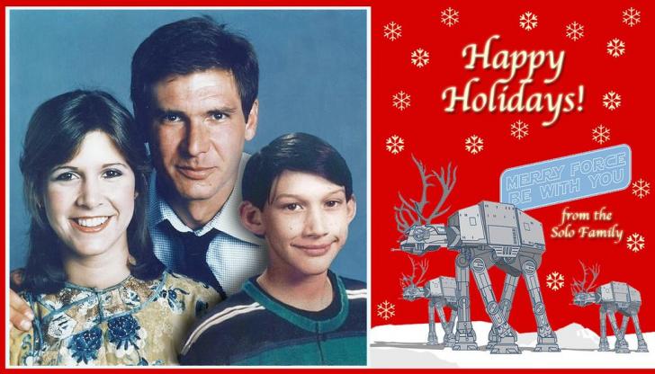 Holiday greeting from long ago and far, far away.