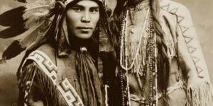 A very handsome Native North American couple, Situwuka and Katkwachsnea 1912