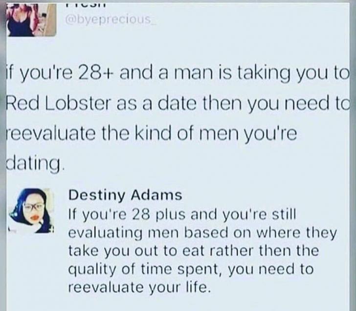 Evaluating men when you're 28 or older.