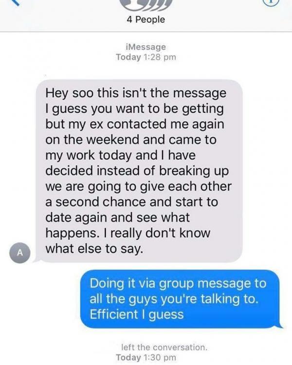 Breaking up over text is the worst