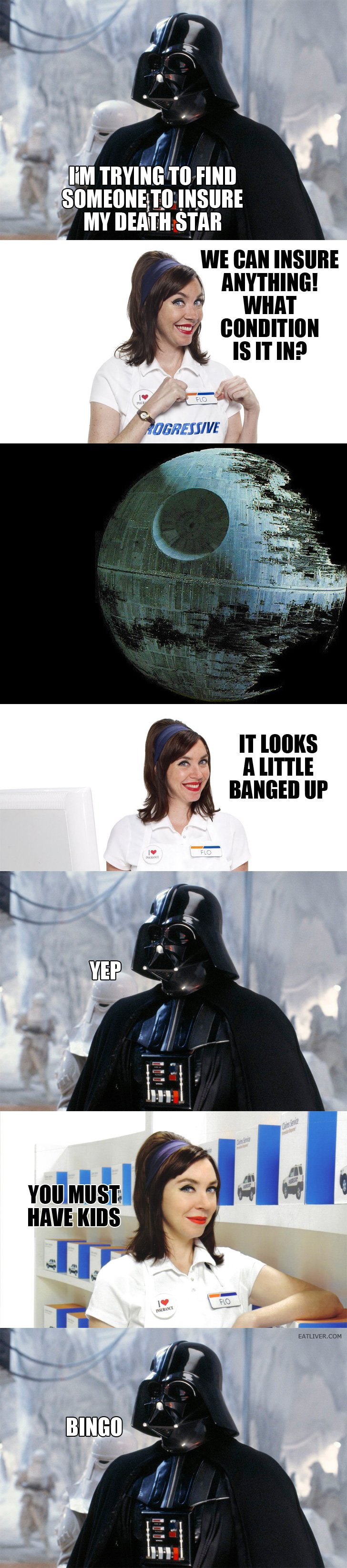I'm trying to insure my Death Star...