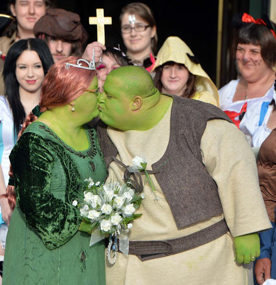 A very Shrek wedding.