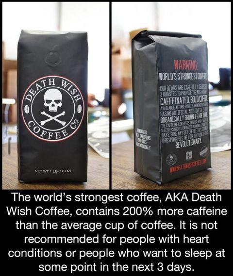 The world's strongest coffee, aka Death Wish Coffee