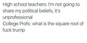 High school teachers vs college professors