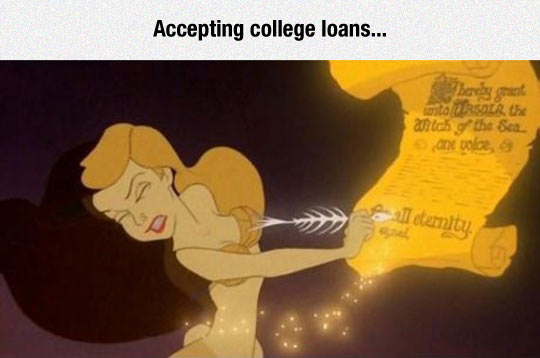Accepting college loans...