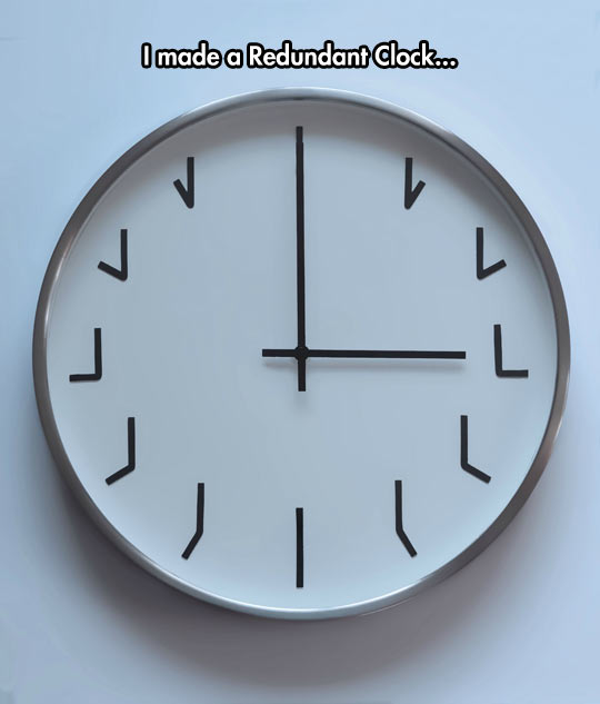 The most redundant clock.