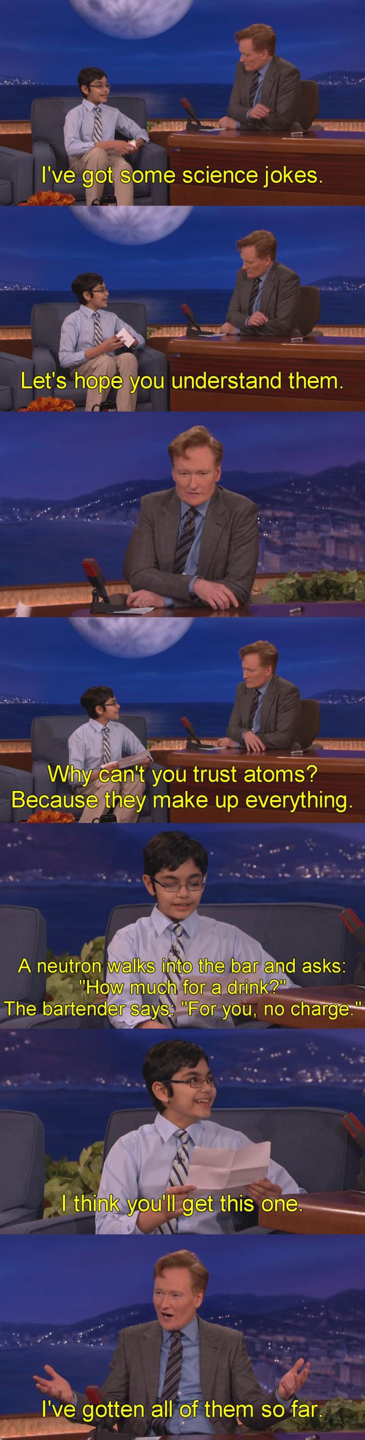 Conan gets science jokes