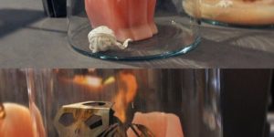 This candle is equal parts creepy and cool.