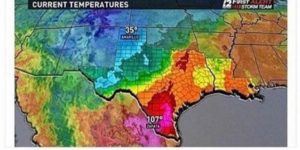 Fabulous Texas weather patterns.