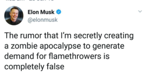 Elon Musk – Zombie Defender.