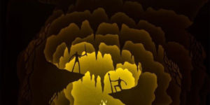 Illuminated Paper Cut Light Box Dioramas