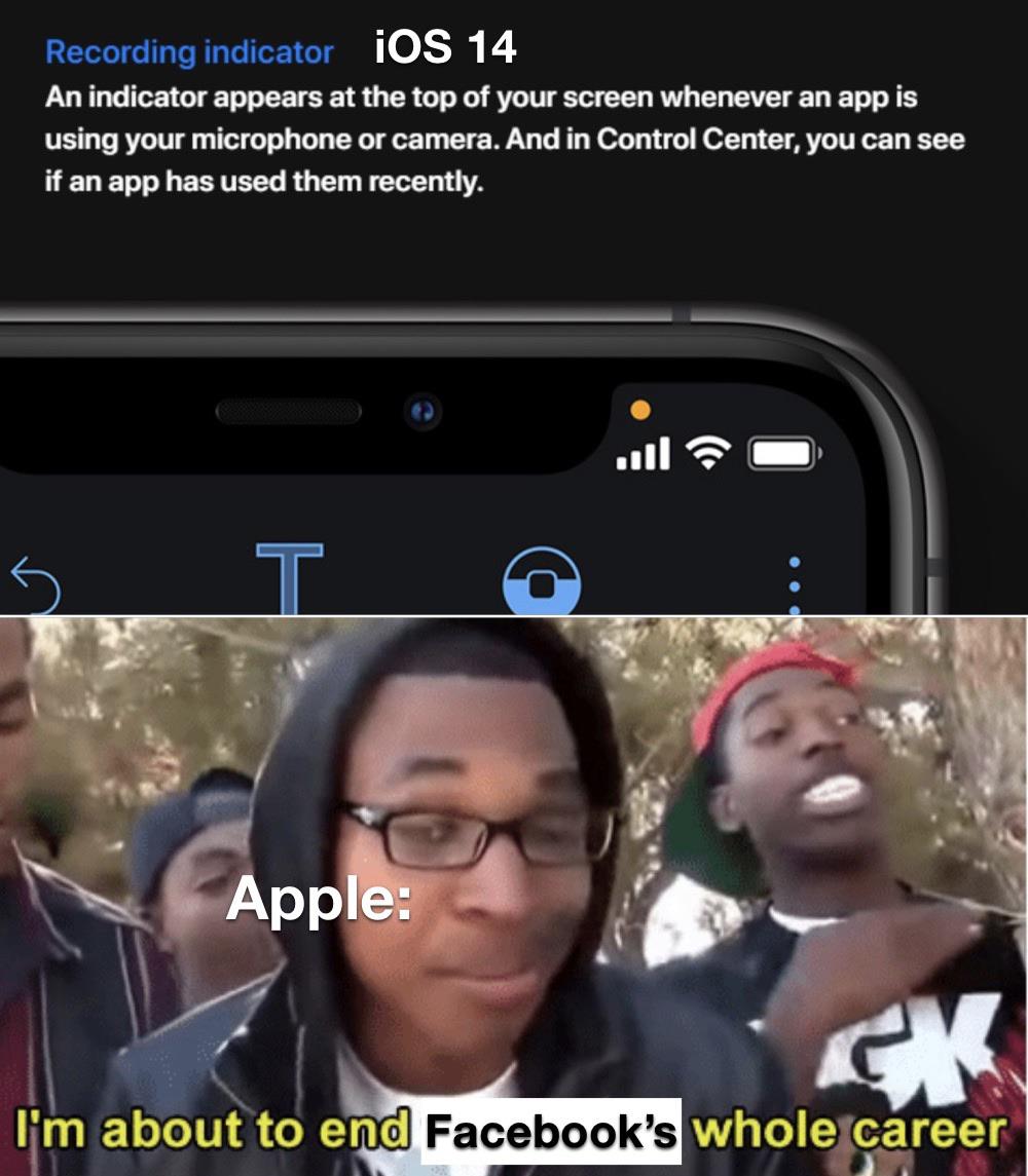 iOS 14 is blowing the whistle...
