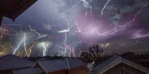 Lightning in Brisbane last week.
