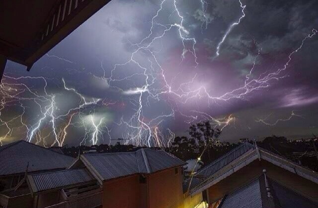 Lightning in Brisbane last week.