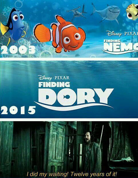 My reaction when I found out about Finding Dory.