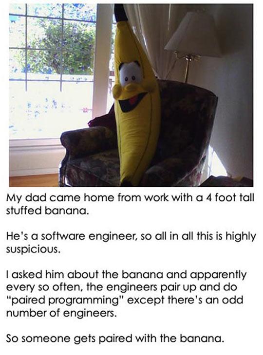 Someone gets paired with the banana...