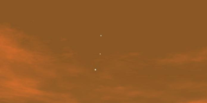 Earth, Venus, and Jupiter as seen from Mars