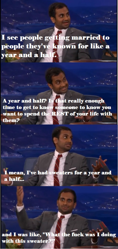 Aziz Ansari on marriage