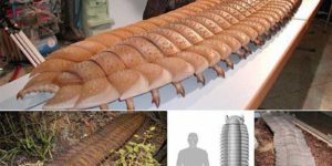 Arthropleura, an extinct prehistoric millipede and the largest known land invertebrate to ever exist.