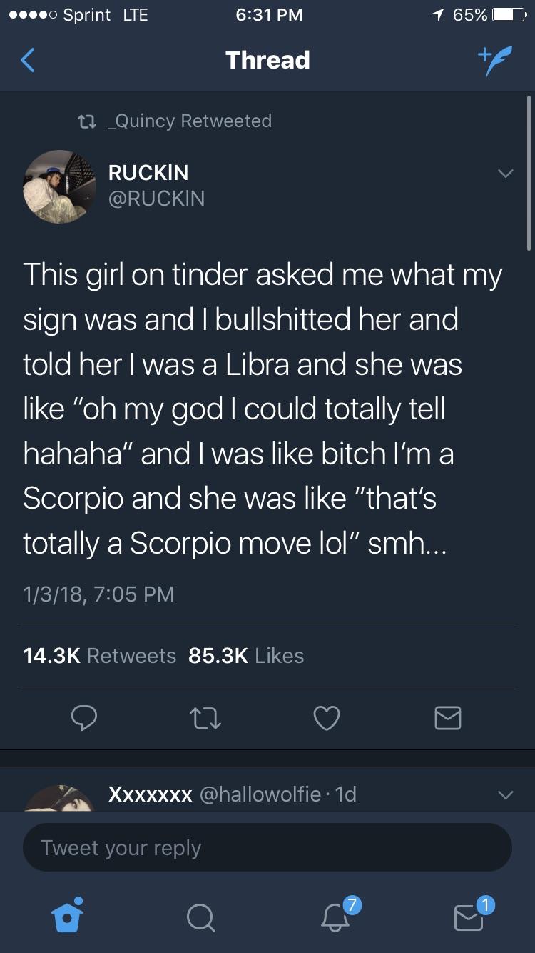 But what's your sign?