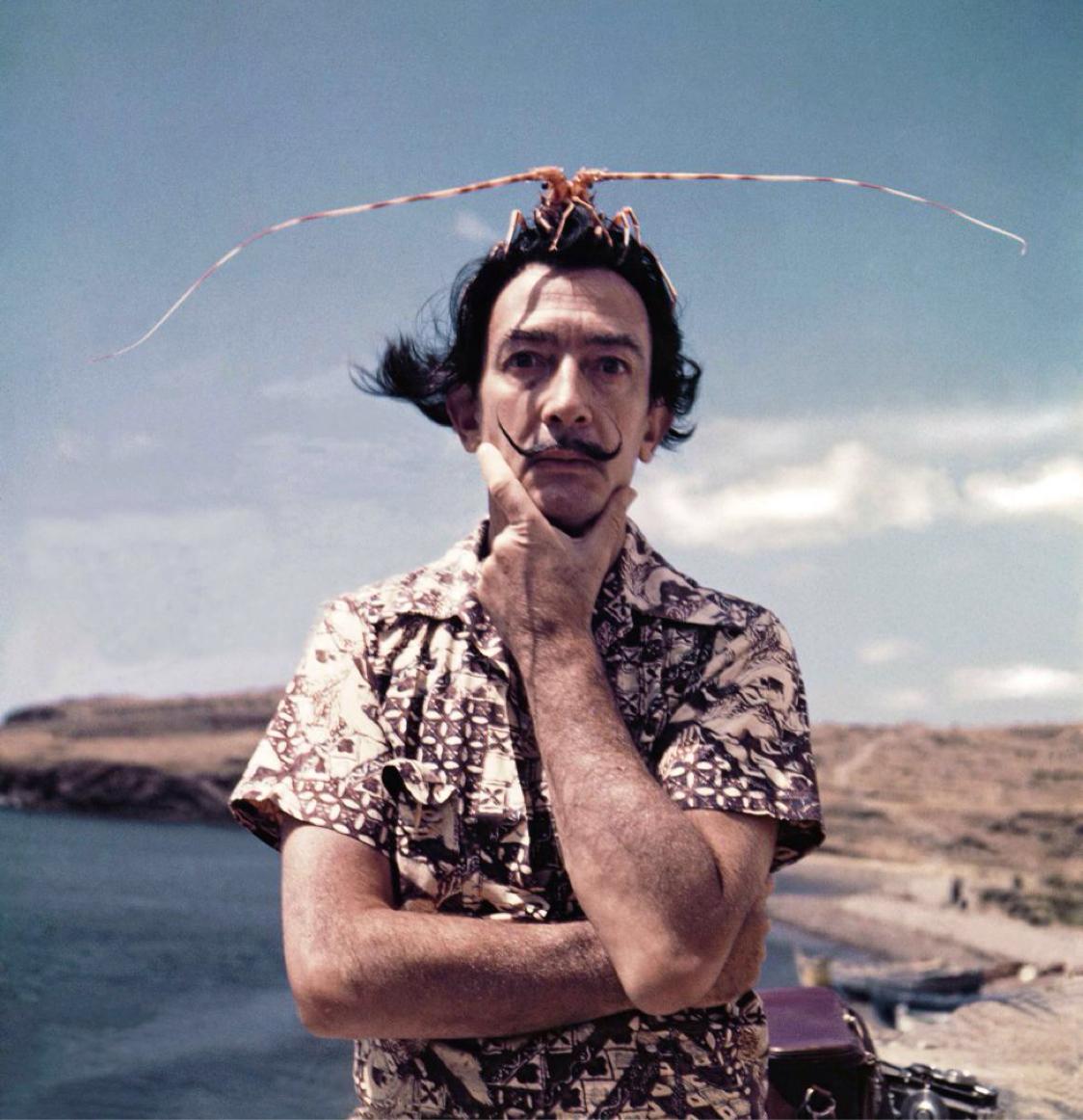 Salvador Dali visiting Spain circa 1950